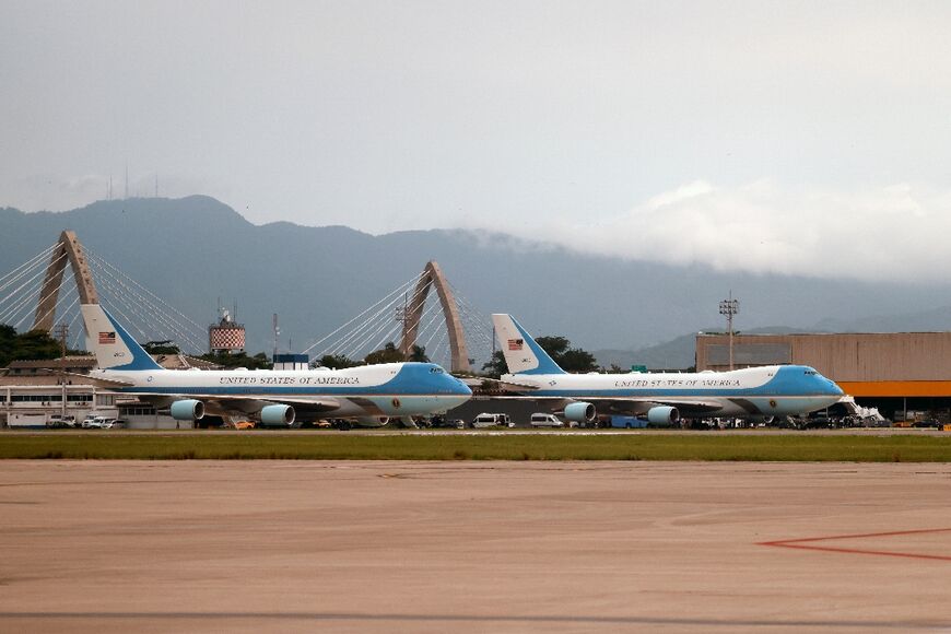 Two examples of the VC-25A aircraft that normally serves as Air Force One are currently in service
