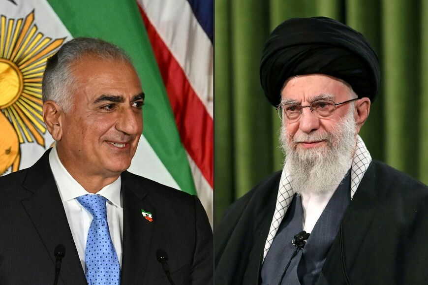 The Islamic revolution ousted the father of Reza Pahlavi (L)