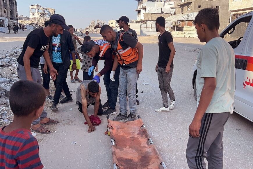 A man was injured when a Israeli drone fired in the Saftawi neighborhood, northern Gaza