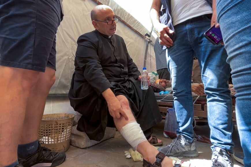 Parish Priest of the Holy Family Church in Gaza City, Father Gabriel Romanelli, was injured in the strike