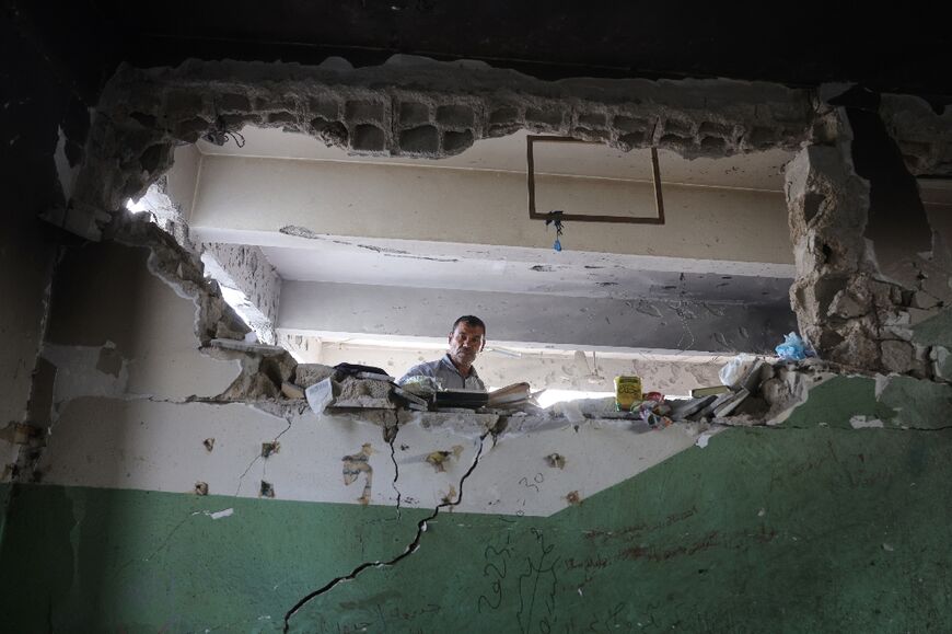 Gaza's civil defence agency said a school was hit in the Jabalia area on Thursday