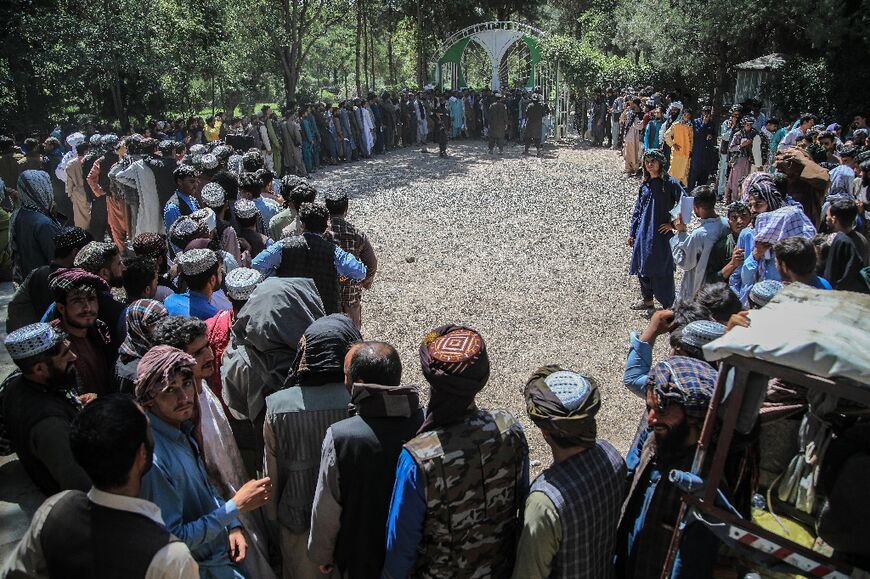 Nearly half of Afghanistan's population lives in poverty, and a quarter of people aged 15 to 29 are unemployed