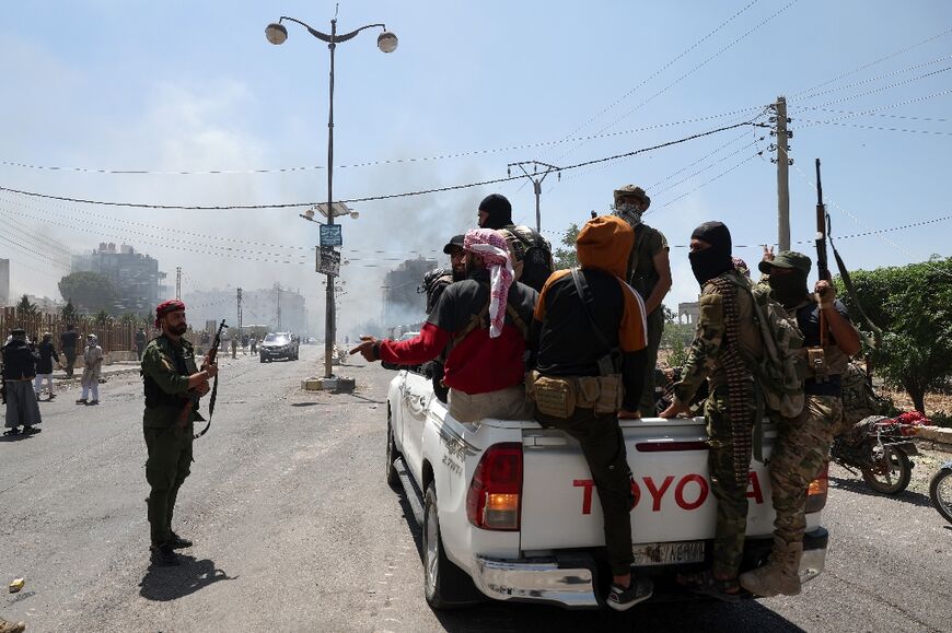 Armed Bedouin have taken control of several neighbourhoods of Sweida, heartland of Syria's Druze minority.