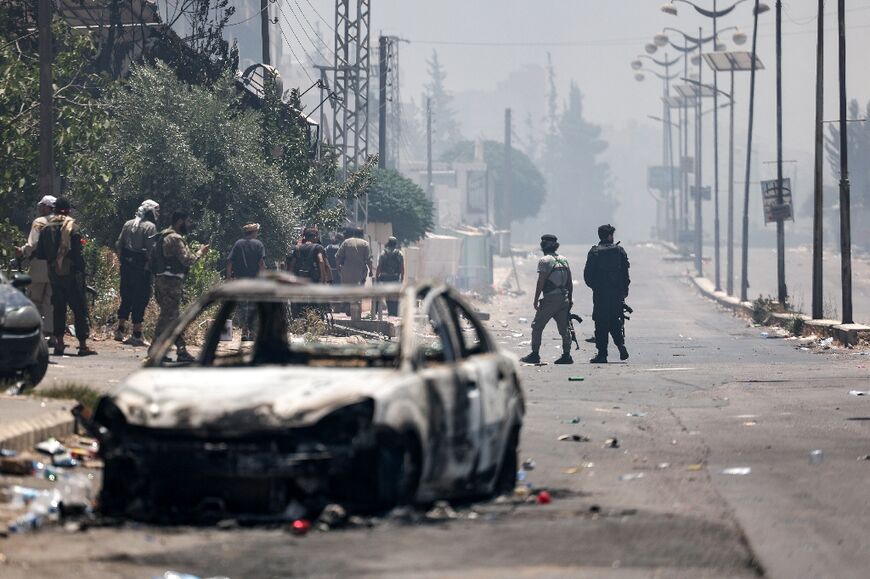 Syria's security forces were deploying in Sweida province with the stated aim of protecting civilians and ending the chaos
