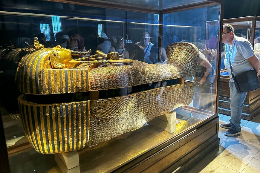 The GEM's Tutankhamun collection was gathered from several museums and storage sites, including the Egyptian Museum in Cairo (pictured)