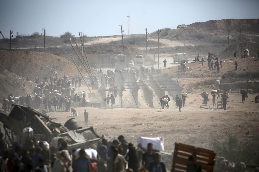 The UN human rights office and Human Rights Watch say Palestinians seeking food from US-backed Gaza Humanitarian Foundation (GHF) group have come under fire and been killed in their hundreds. Israel says its troops do not target civilians