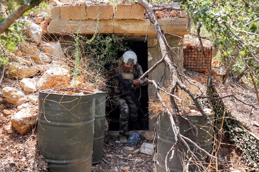The bunker was well hidden in the mountainous terrain of southern Lebanon