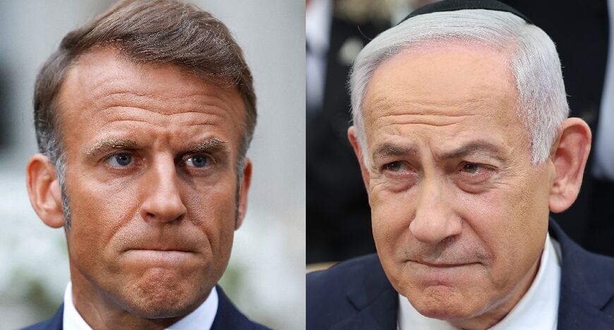 Macron and Netanyahu have clashed more than once over his intention to recognise Palestininian statehood