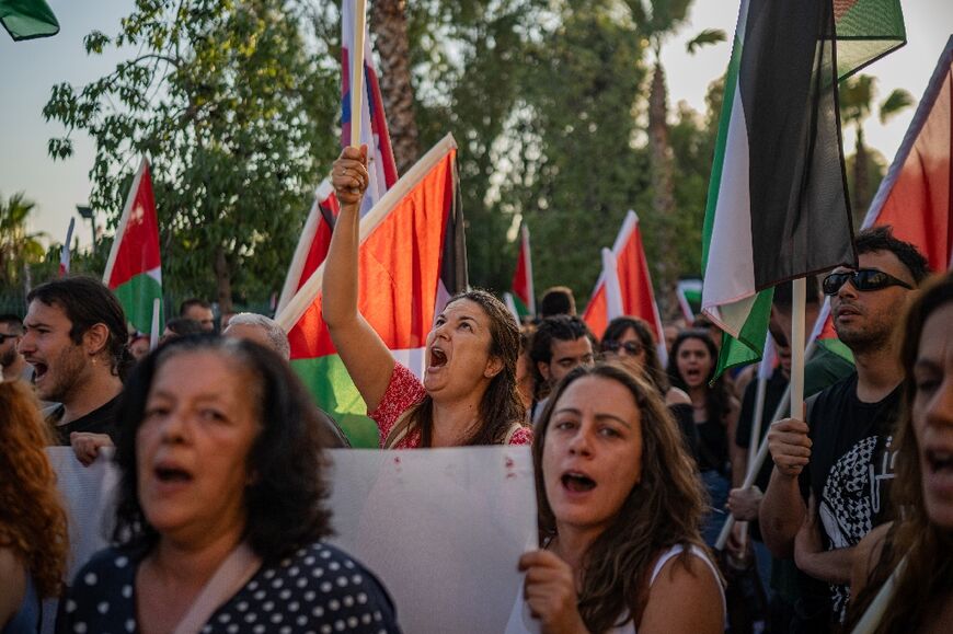 Several protests each rallying hundreds of people attempted to prevent the Crown Iris from docking at Mediterranean islands including Rhodes, Crete and Syros last month