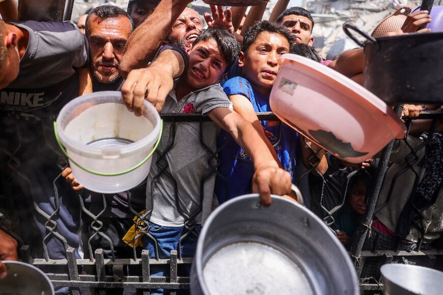 Gaza's 2.4-million-strong Palestinian population is now almost entirely reliant on international food aid for survival