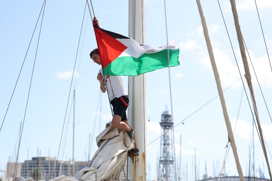 Organisers say the flotilla is set to leave Barcelona for Gaza on Sunday