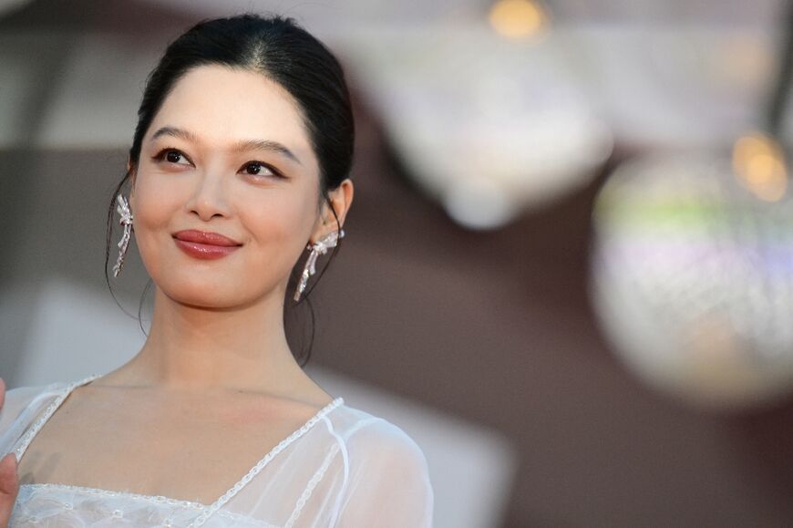 Chinese actress Xin Zhilei attends the the closing ceremony of festival