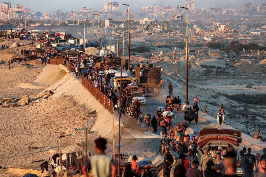 Thousands of Palestinians have fled  Gaza City since Israel has intensified operations