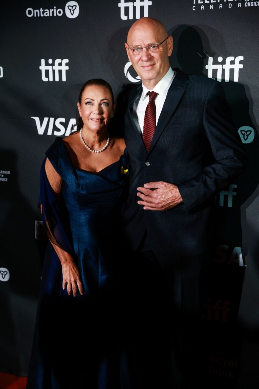 Retired Israeli Major General Noam Tibon and his wife Gali Mir-Tibon attend the premiere of "The Road Between Us: The Ultimate Rescue," at the Toronto International Film Festival