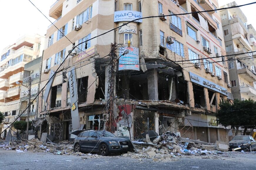 An Israeli air strike hit a branch of the Al-Qard Al-Hassan finance group in the southern Lebanese city of Tyre in October last year