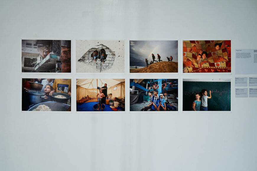 Works from “Against Erasure - Photographs from Gaza” at P21 Gallery, London, September 2025. — P21 Gallery