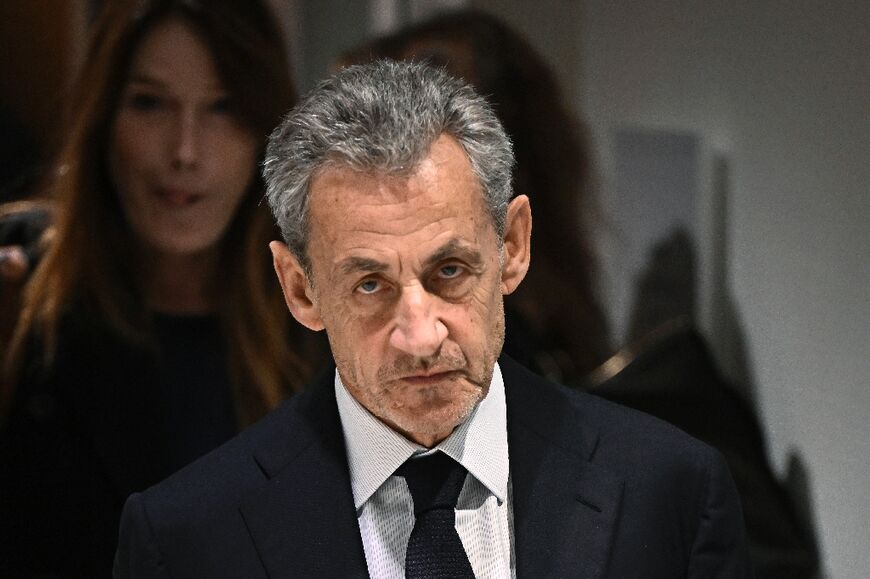 Sarkozy was grim-faced after the verdict