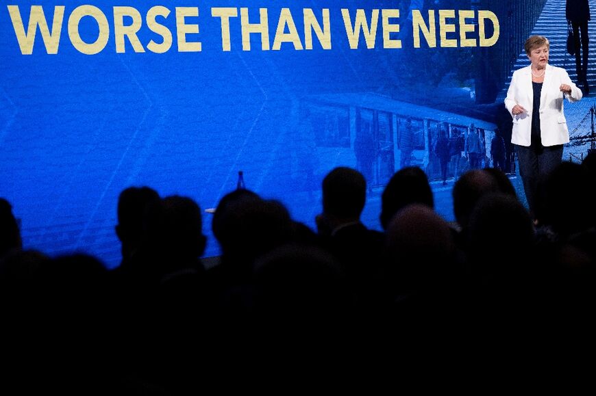 IMF Managing Director Kristalina Georgieva said global growth was expected to be around three percent over the medium term