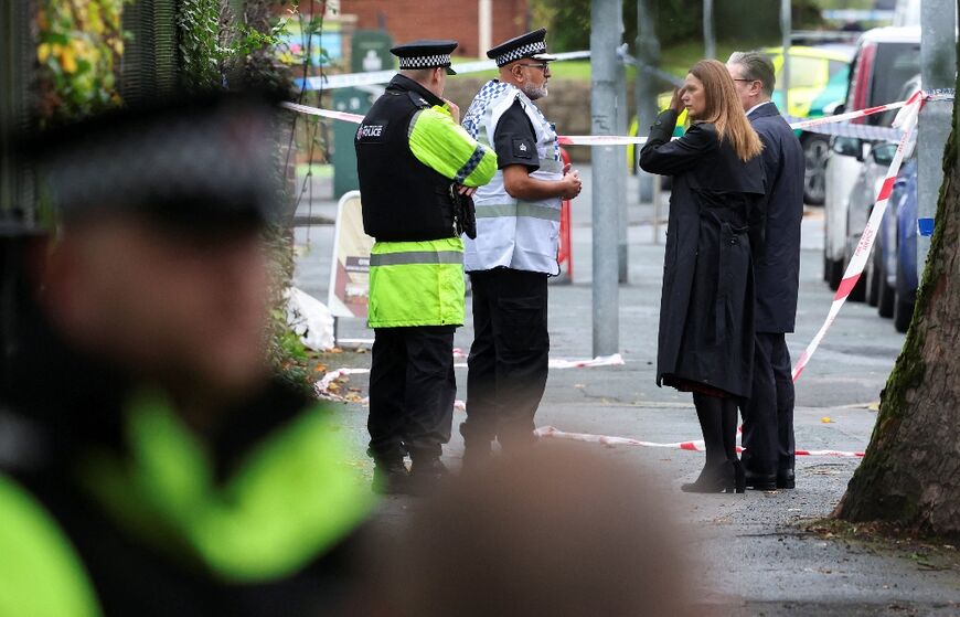 Prime Minister Keir Starmer and his wife Victoria visited the scene of Thursday's attack