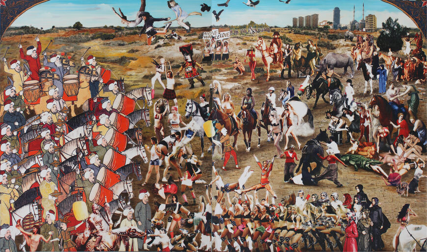 Fikirtepe Battle is an allegory to the unruly gentrification of a working class neighborhood in Istanbul (Courtesy of the artist)