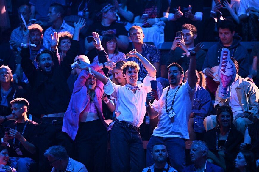 Fans partied at the St. Jakobshalle arena in Basel during Eurovision week