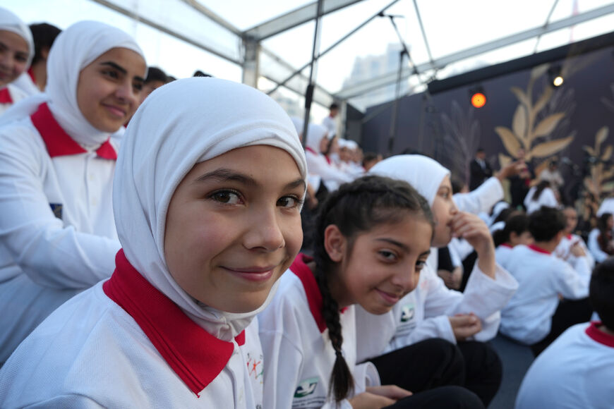 BEIRUT, LEBANON - DECEMBER 1: Young people perform as people gather ahead of a visit by Pope Leo XIV, who will hold an ecumenical and interreligious meeting in Martyrs’ Square on December 1, 2025 in Beirut, Lebanon. Pope Leo XIV is making his first foreign trip on a six-day visit to Turkey and Lebanon. During his trip, the Pope is scheduled to meet with faithful from local Catholic communities, as well as political and religious leaders, drawing attention to regional issues. (Photo by Adri Salido/Getty Imag