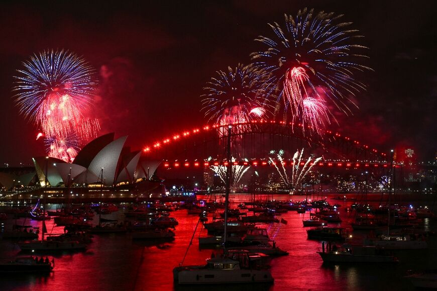 Sydney rang in the New Year  after a minute of silence to honour victims of the Bondi Beach mass shooting 
