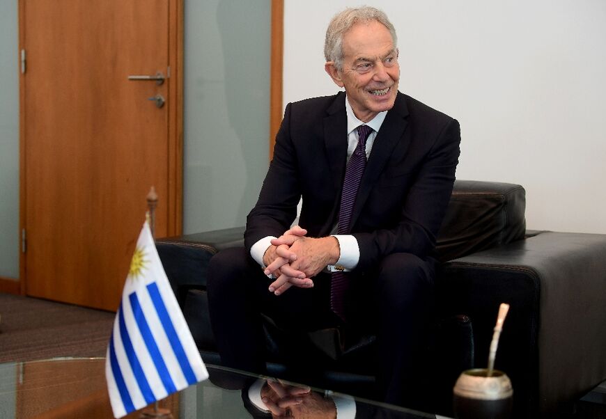Former British prime minister Tony Blair on a visit to Uruguay in October 2025