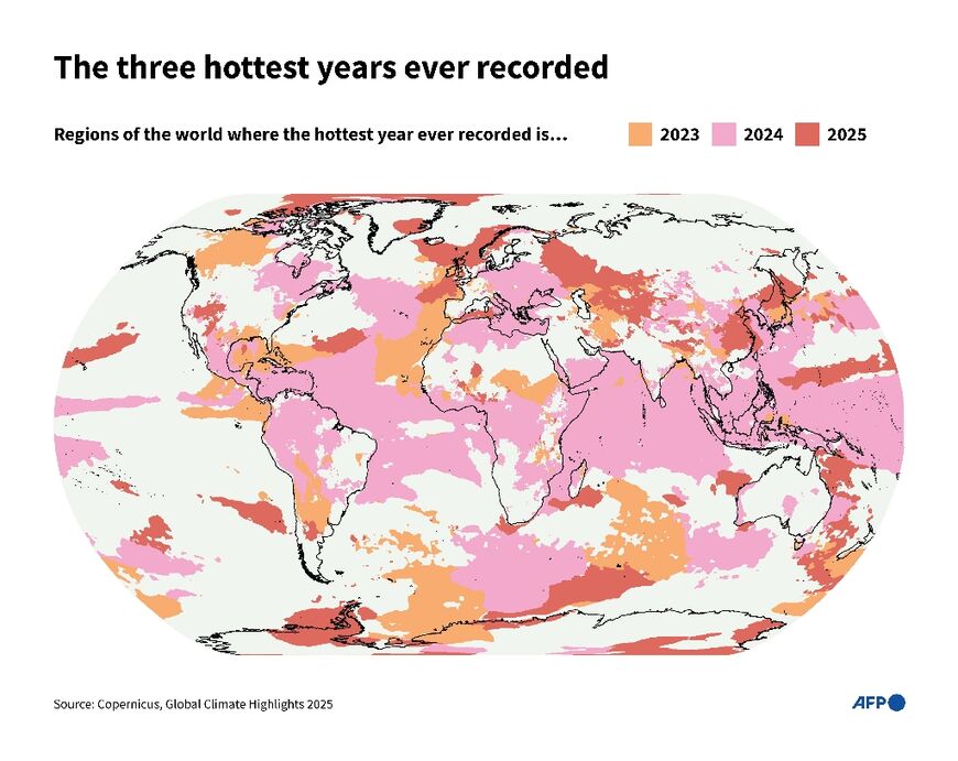 The three hottest years ever recorded