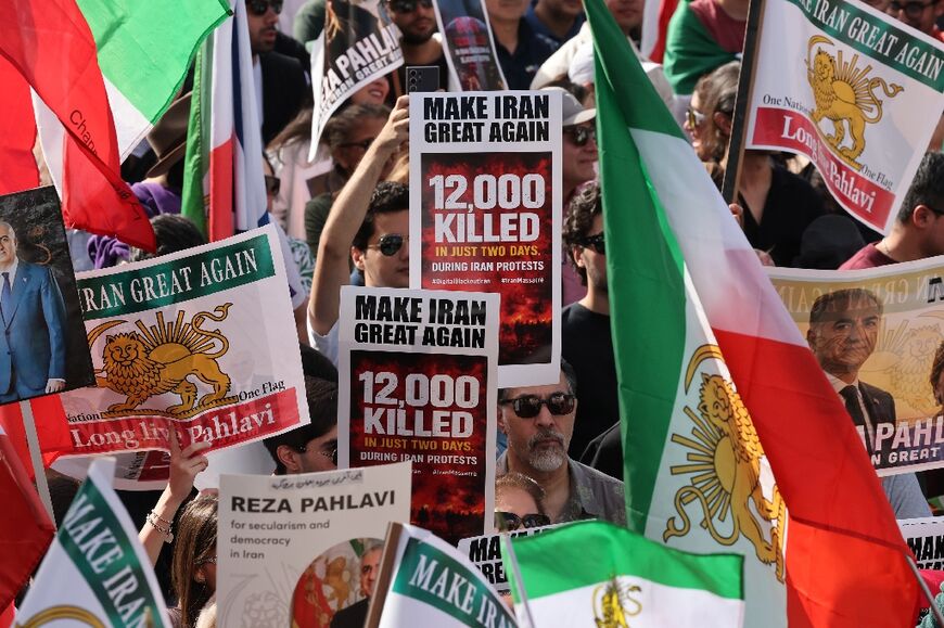 Some protesters appealed to US President Donald Trump to intervene to overthrow the Iranian government
