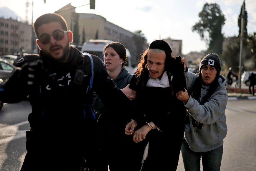 Police said they arrested 11 people during the protests