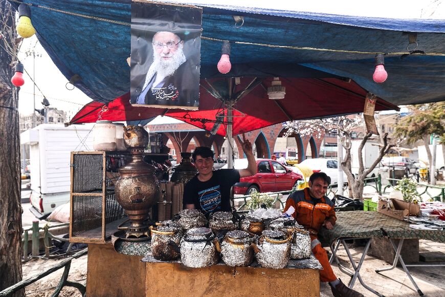 Pictures of the assassinated supreme leader Ayatollah Ali Khamenei were everywhere a week after his death