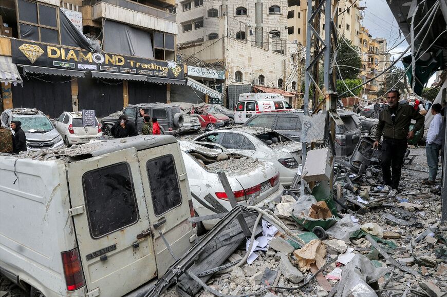 Israel hit Beirut's southern suburbs again on Monday