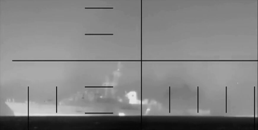 This Handout image was provided by a third-party organization and may not adhere to Getty Images' editorial policy.) In this screenshot of video provided by the U.S. Department of Defense, a U.S. submarine sinks Iranian frigate IRIS Dena in support of Operation Epic Fury off Sri Lanka's coast on March 4, 2026 at Sea in the Indian Ocean. Iran's Supreme Leader, Ayatollah Ali Khamenei, was confirmed killed after the United States and Israel launched a joint attack on Iran on February 28. Iran retaliated by fir