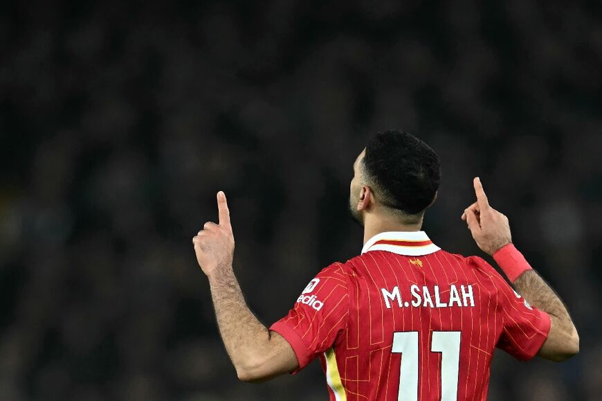 Mohamed Salah is third on Liverpool's all-time list of goalscorers, with 255 goals