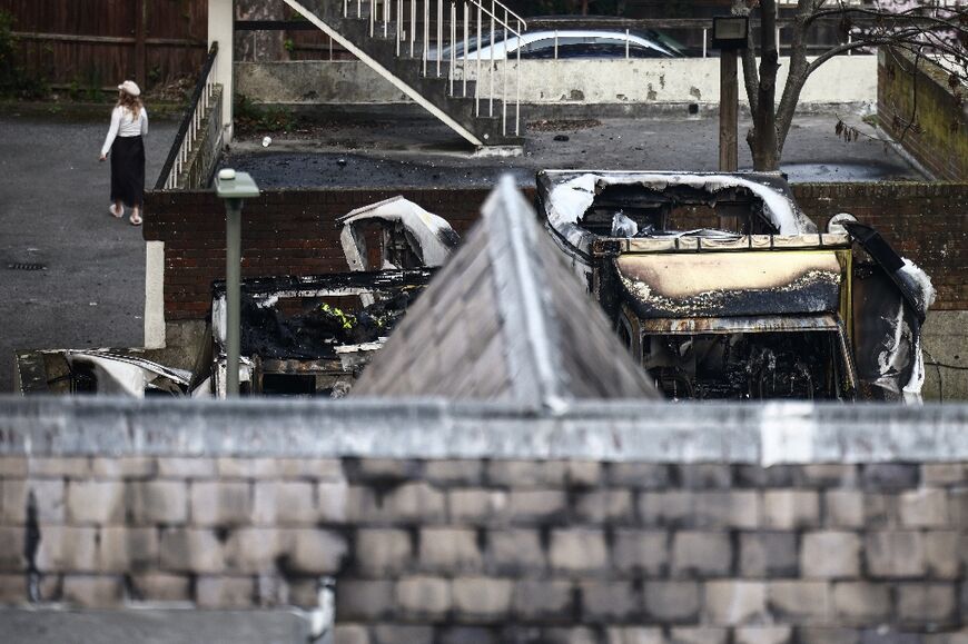 Four volunteer ambulances were burnt