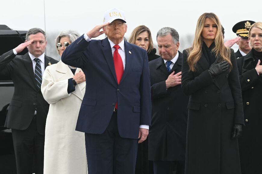 Many Americans deemed Trump's  USA cap inappropriate for a solemn 'dignified transfer' ceremony