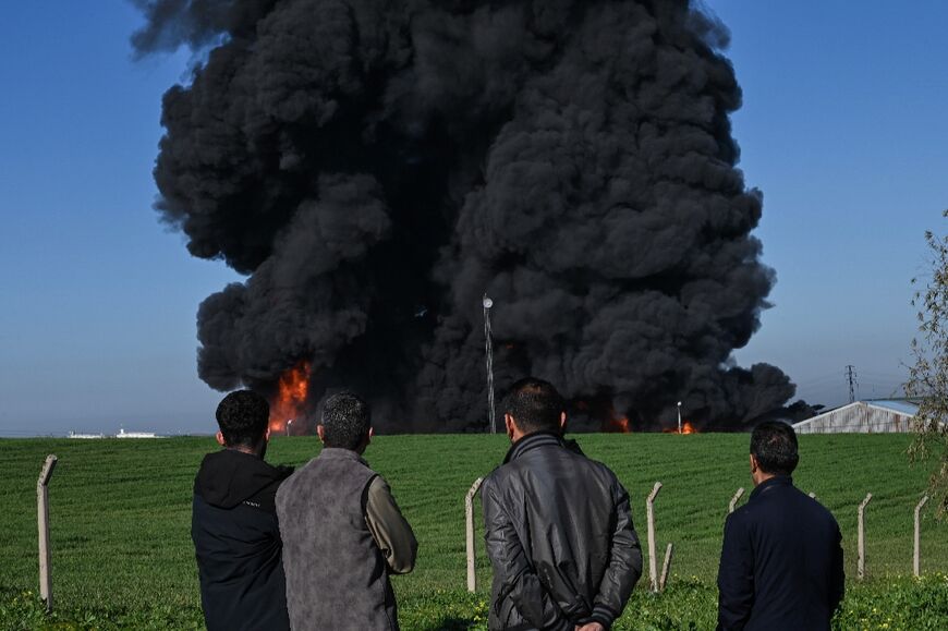 A drone strike caused a massive fire at the storage facilities of an engine oil firm in Iraq's autonomous Kurdistan