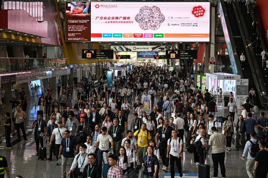 This year's Canton Fair, which is held twice a year in the Chinese manufacturing hub of Guangdong province -- is featuring a record 32,000 enterprises
 