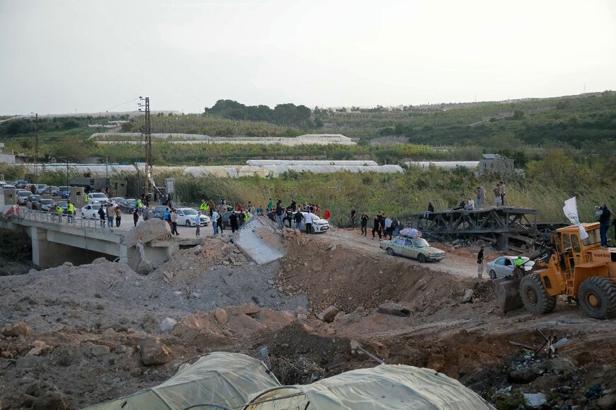 The Qasmiyeh bridge is a key crossing over the Litani River, which runs across most of the width of Lebanon