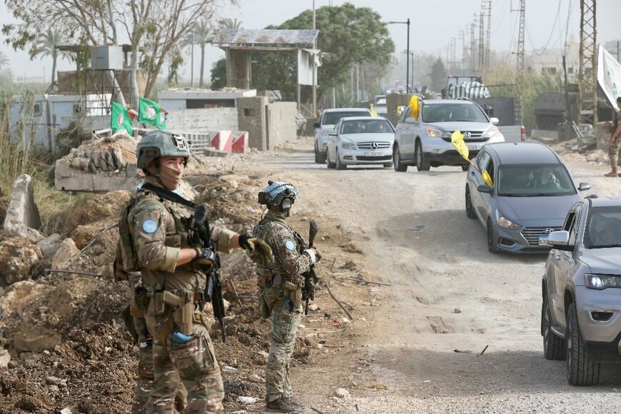 French peacekeepers in Lebanon, as one of their number is killed in an ambush blamed on Hezbollah