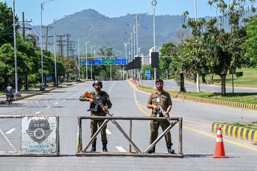 Security had been visibly stepped up in Islamabad ahead of the expected US-Iran talks