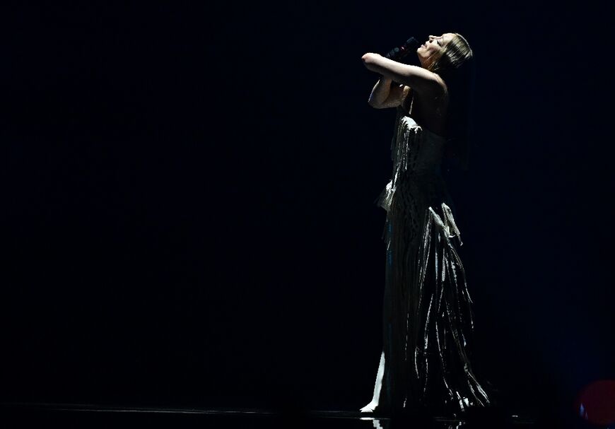 Ukrainian singer Leleka worked her way up the scale to hit an exceptionally high note in 'Ridnym'