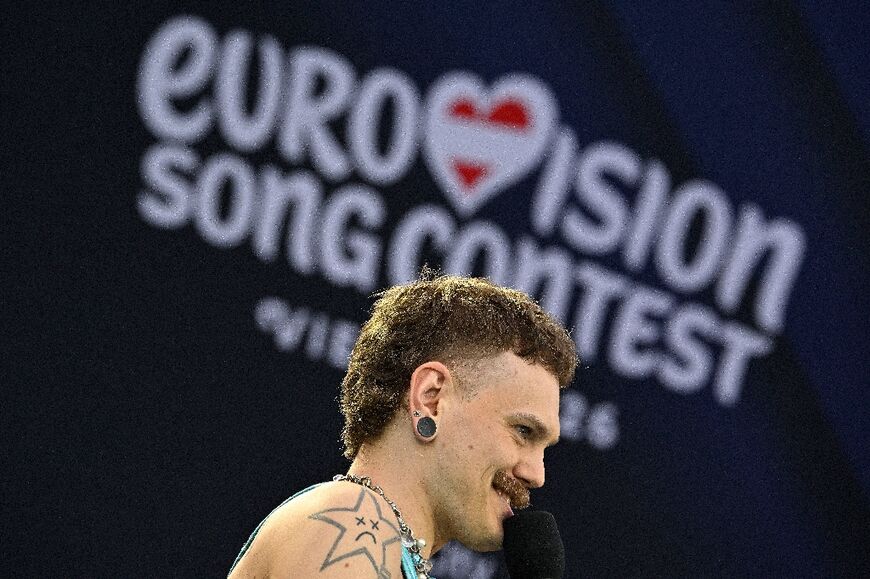 Jonas Lovv, representing Norway with the song 'Ya Ya Ya', attended the Eurovision opening ceremony in Vienna
