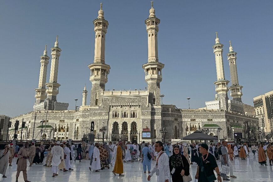 The Grand Mosque complex in the holy city of Mecca, focus of the annual pilgrimage