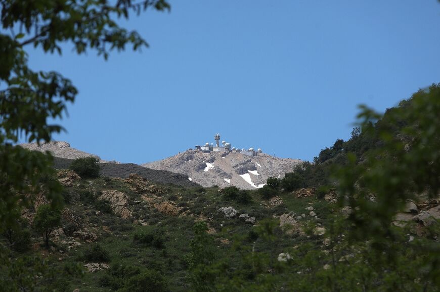 An Isreli observation post overlooking the village of Beit Jinn, southwest of Damascus