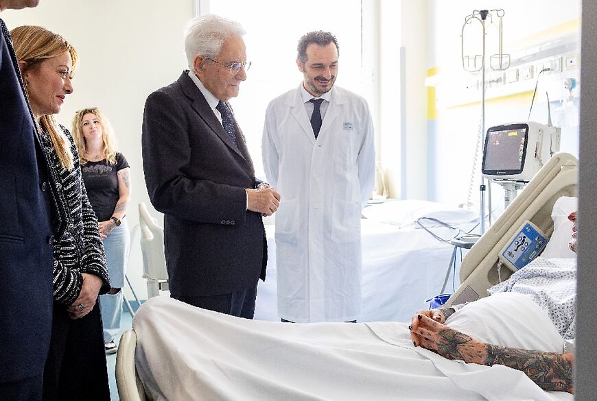 Italy's President Sergio Mattarella and Prime Minister Giorgia Meloni on Sunday visited some of those injured