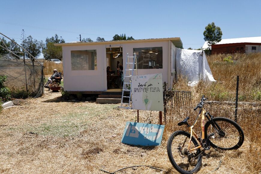 The settlement is perched on a hilltop near Israel's border with Lebanon