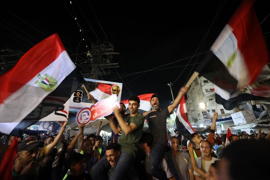 The football matches still bring joy to Gazans displaced by the war