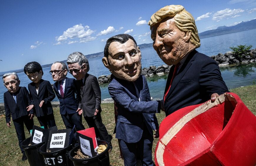 There have been protests against the summit 
